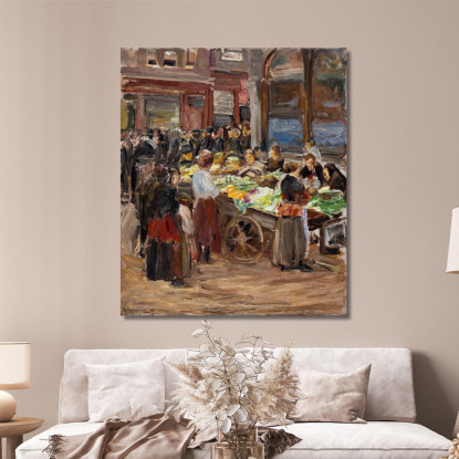 Strada Ebraica Ad Amsterdam Max Liebermann mlb43 quadro stampato su tela