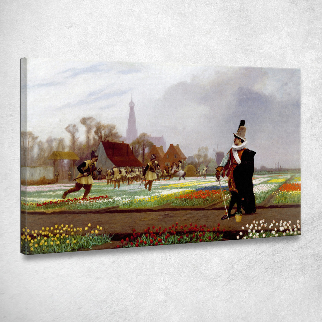 La Follia Dei Tulipani Jean-Léon Gérôme jlg156 quadro stampato su tela La Follia Dei Tulipani Jean-Léon Gérôme jlg156 quadro stampato su tela