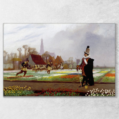 La Follia Dei Tulipani Jean-Léon Gérôme jlg156 quadro stampato su tela