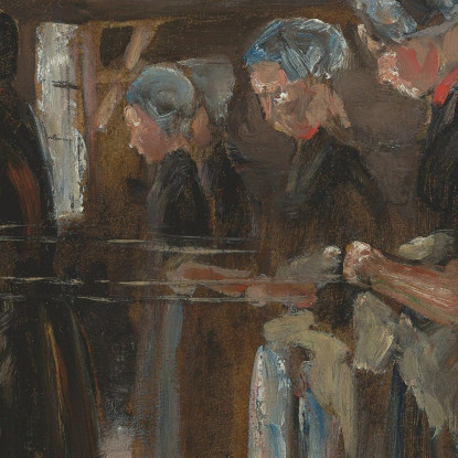 Studio Compositivo Per La Battitura Del Lino A Laren Max Liebermann mlb50 quadro stampato su tela