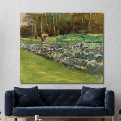 Uomo Nel Campo Di Cavoli – Giardino Del Wannsee Max Liebermann mlb53 quadro stampato su tela