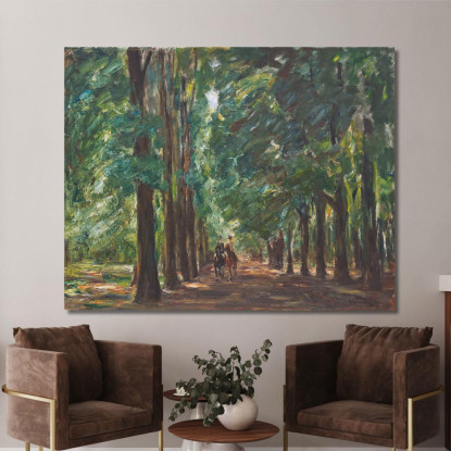 Cavaliere Nel Viale Presso Sakrow Max Liebermann mlb67 quadro stampato su tela