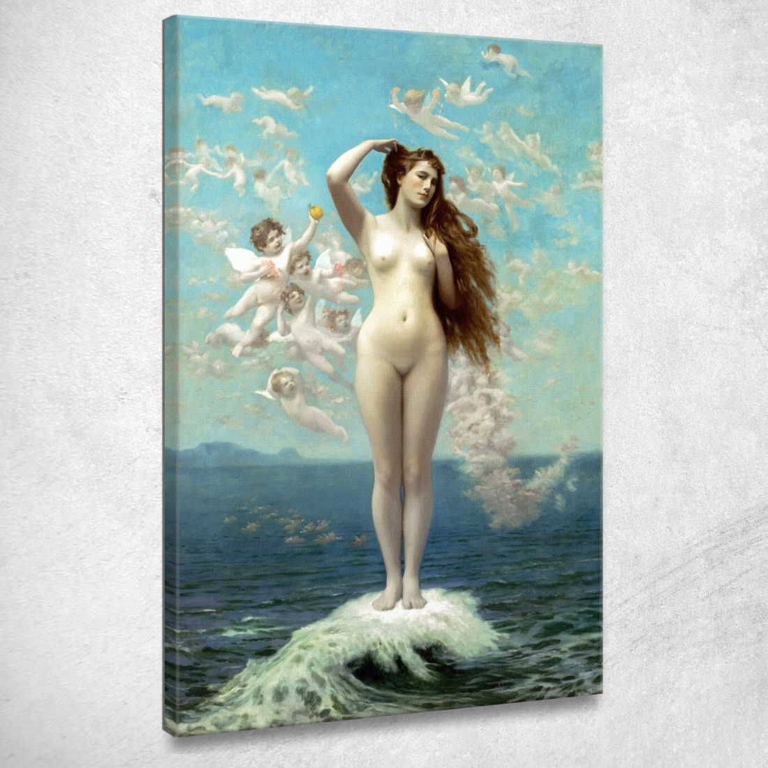 Venere Nascente Jean-Léon Gérôme jlg160 quadro stampato su tela Venere Nascente Jean-Léon Gérôme jlg160 quadro stampato su tela