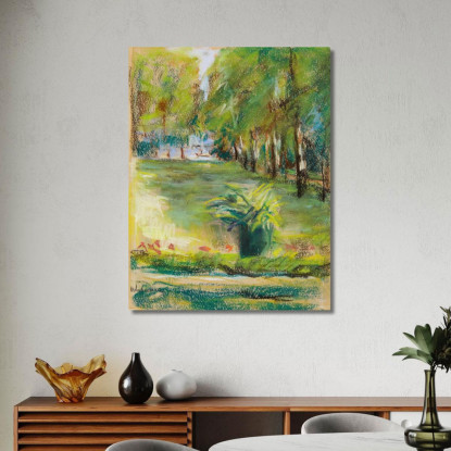 Il Giardino Dell'Artista Visto A Est Dalla Terrazza Con Vista Sul Viale Delle Betulle E Sul Wannsee Max Liebermann mlb84 quadro