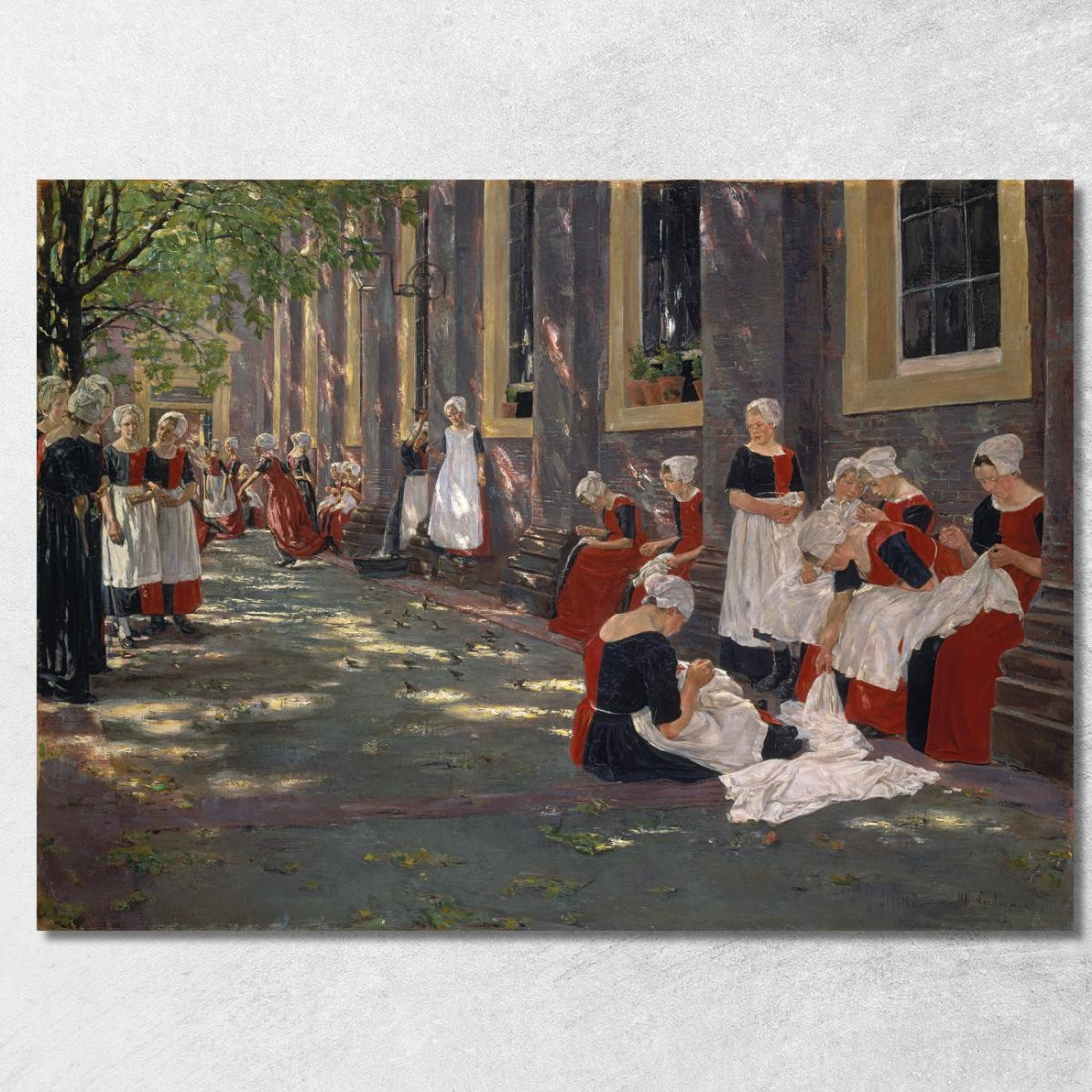 Il Cortile Dell'Orfanotrofio Ad Amsterdam Max Liebermann mlb86 quadro stampato su tela Il Cortile Dell'Orfanotrofio Ad Amsterdam Max Liebermann mlb86 quadro stampato su tela