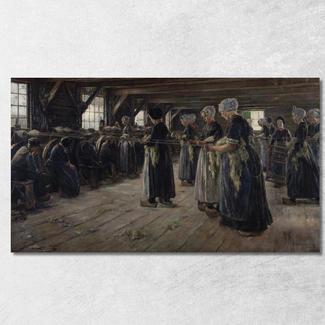 Il Granaio Del Lino A Laren Max Liebermann mlb87 quadro stampato su tela Il Granaio Del Lino A Laren Max Liebermann mlb87 quadro stampato su tela