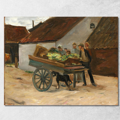 Carretto Di Verdure – Carretto Trainato Da Cani Max Liebermann mlb92 quadro stampato su tela