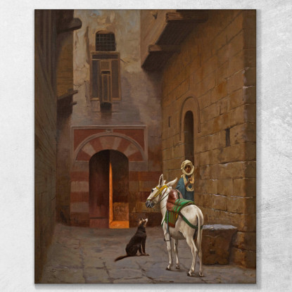 Aspettando Il Maestro Jean-Léon Gérôme jlg162 quadro stampato su tela