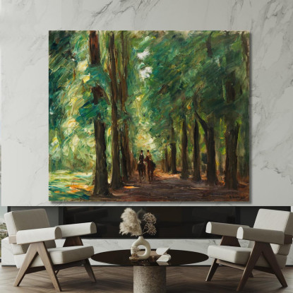 Due Cavalieri Nel Viale Presso Sakrow Max Liebermann mlb101 quadro stampato su tela