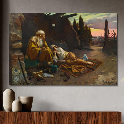 Una Nuova Alba Rudolf Ernst rer4 quadro stampato su tela