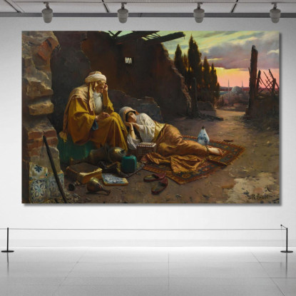 Una Nuova Alba Rudolf Ernst rer4 quadro stampato su tela