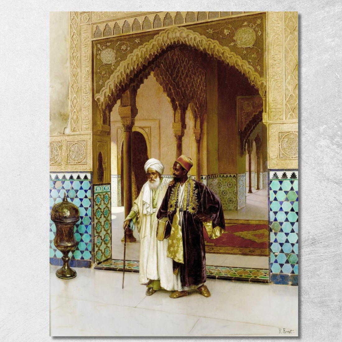 Dopo Le Preghiere Rudolf Ernst rer8 quadro stampato su tela
