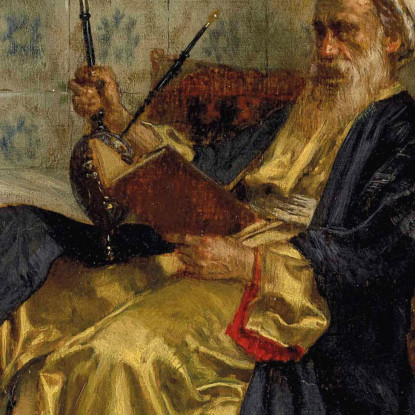 Uno Studioso Arabo Rudolf Ernst rer13 quadro stampato su tela