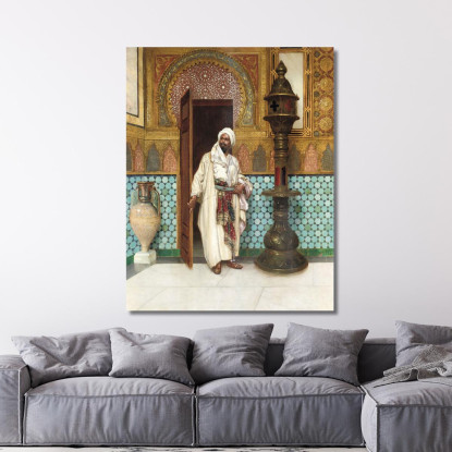Un Elegante Capo Nel Suo Palazzo Rudolf Ernst rer14 quadro stampato su tela