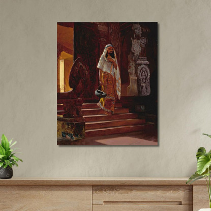 Entrando Nel Tempio Rudolf Ernst rer17 quadro stampato su tela