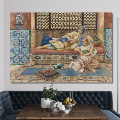 Canzone Dell'Harem Rudolf Ernst rer19 quadro stampato su tela