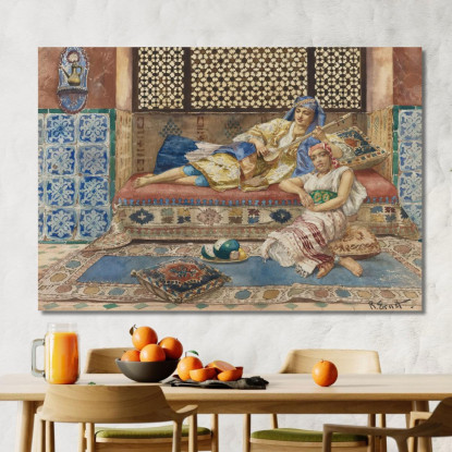 Canzone Dell'Harem Rudolf Ernst rer19 quadro stampato su tela