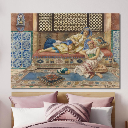 Canzone Dell'Harem Rudolf Ernst rer19 quadro stampato su tela