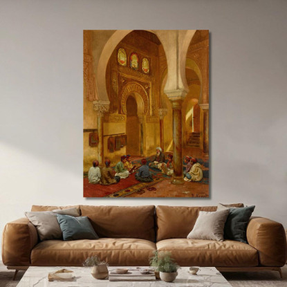 Nella Madrasa Rudolf Ernst rer21 quadro stampato su tela