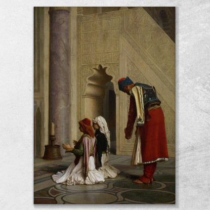 Giovani Greci Nella Moschea Jean-Léon Gérôme jlg166 quadro stampato su tela