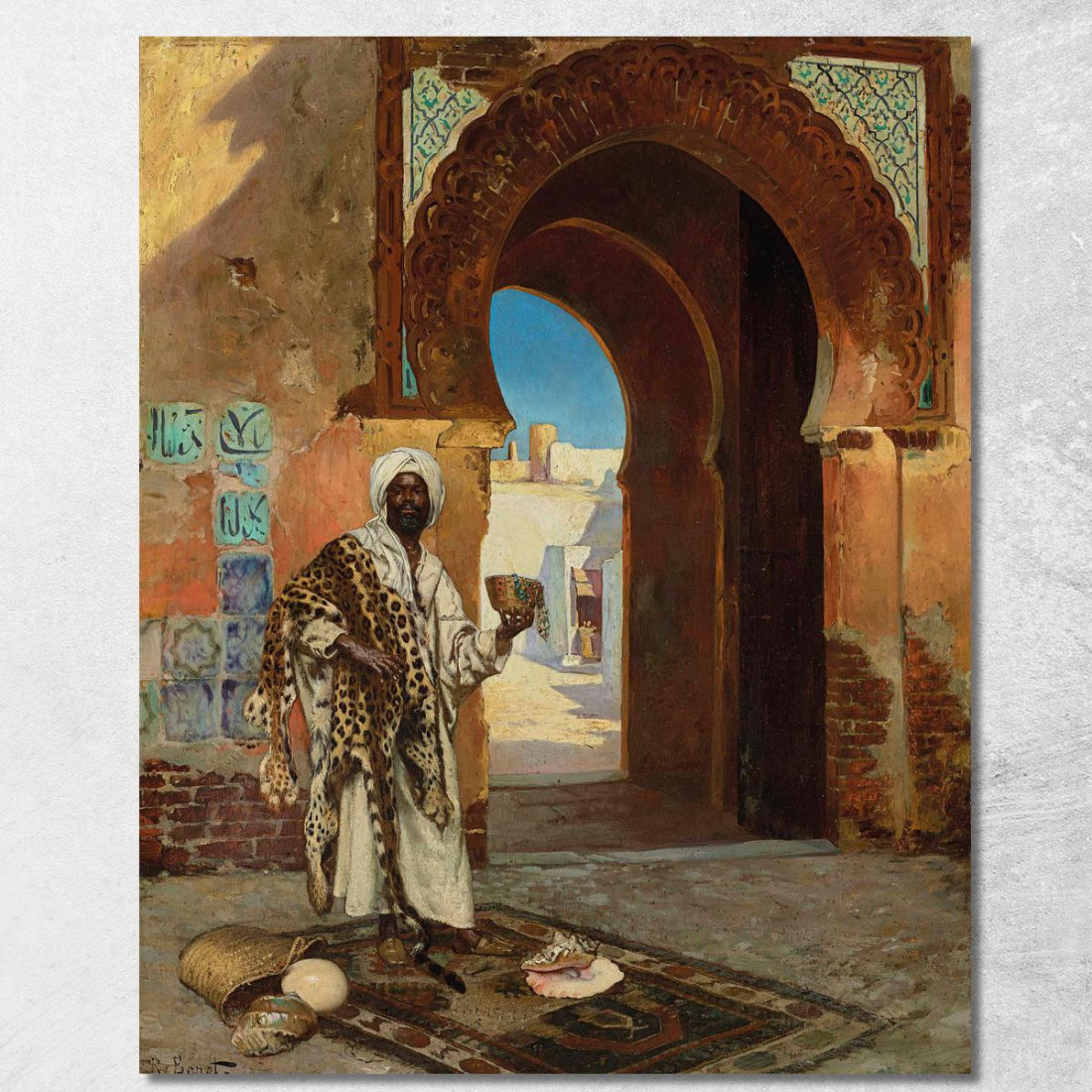 Il Mercante Di Conchiglie Rudolf Ernst rer27 quadro stampato su tela Il Mercante Di Conchiglie Rudolf Ernst rer27 quadro stampato su tela