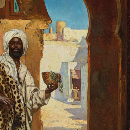 Il Mercante Di Conchiglie Rudolf Ernst rer27 quadro stampato su tela