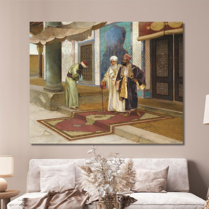 Uscendo Dalla Moschea Rudolf Ernst rer28 quadro stampato su tela