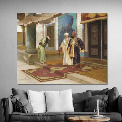 Uscendo Dalla Moschea Rudolf Ernst rer28 quadro stampato su tela