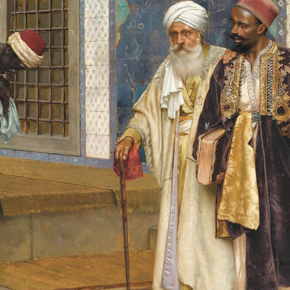 Uscendo Dalla Moschea Rudolf Ernst rer28 quadro stampato su tela