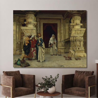 Fuori Dalla Moschea 2 Rudolf Ernst rer33 quadro stampato su tela