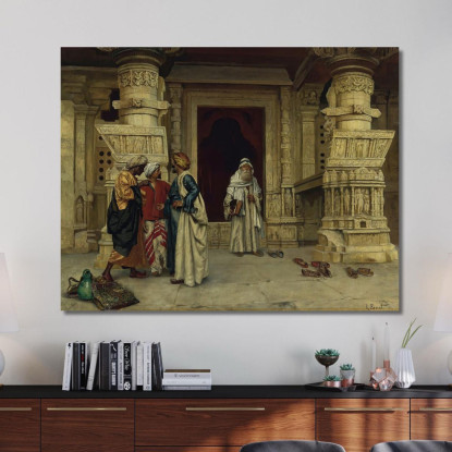 Fuori Dalla Moschea 2 Rudolf Ernst rer33 quadro stampato su tela