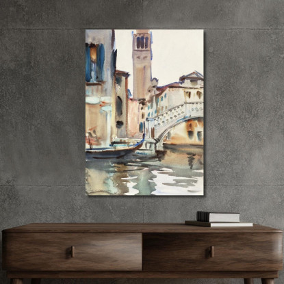 Un Ponte E Un Campanile Venezia John Singer Sargent jss1 quadro stampato su tela