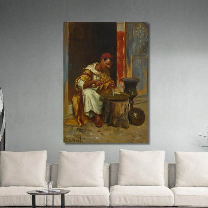 Il Lavoratore Dell'Ottone Rudolf Ernst rer39 quadro stampato su tela