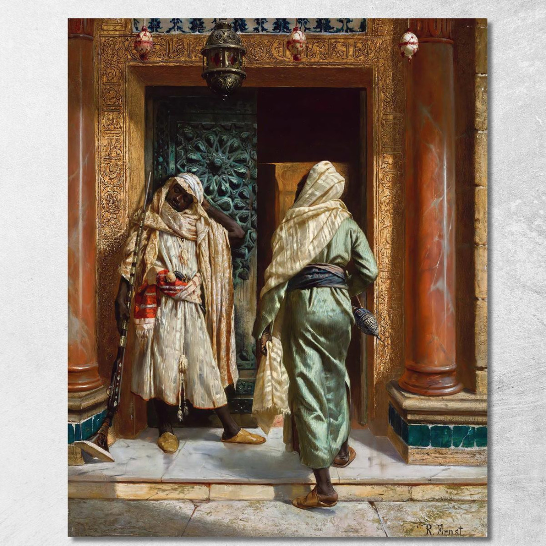 La Guardia Assopita Rudolf Ernst rer41 quadro stampato su tela La Guardia Assopita Rudolf Ernst rer41 quadro stampato su tela