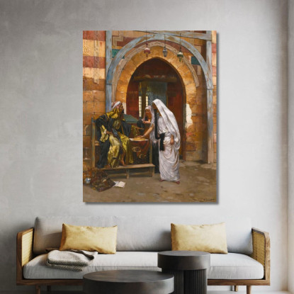 La Chiromante Rudolf Ernst rer45 quadro stampato su tela