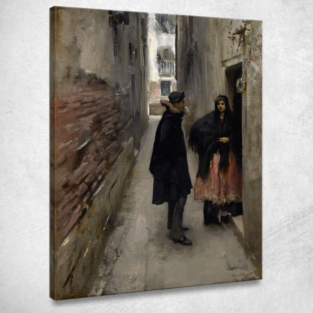 Una Strada A Venezia John Singer Sargent jss4 quadro stampato su tela