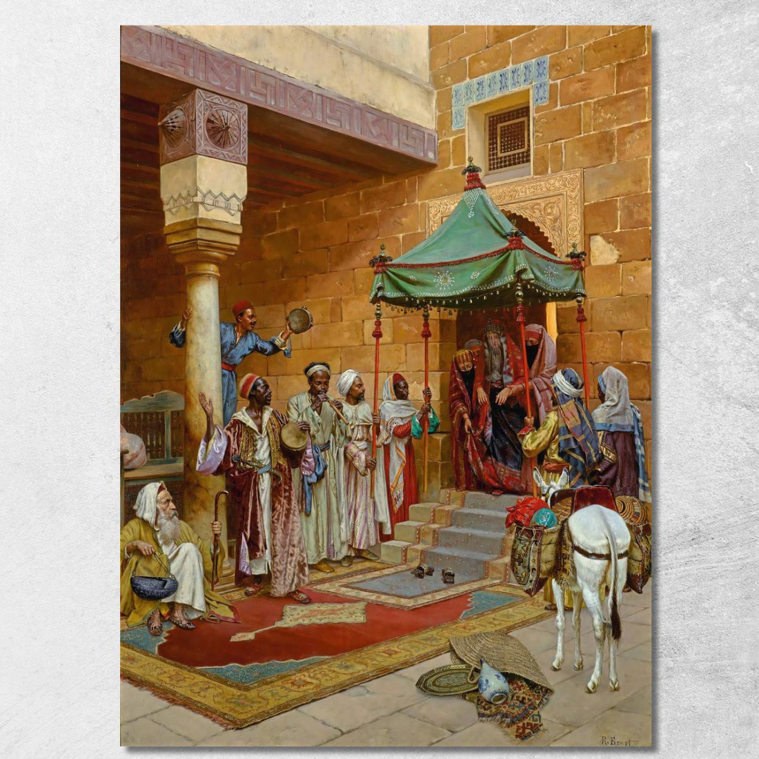 La Nuova Sposa Rudolf Ernst rer56 quadro stampato su tela La Nuova Sposa Rudolf Ernst rer56 quadro stampato su tela