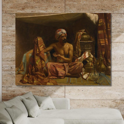 Il Mercante Di Tappeti Rudolf Ernst rer64 quadro stampato su tela