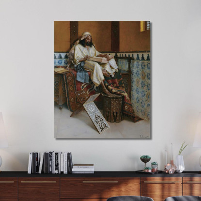 Lo Studioso Rudolf Ernst rer65 quadro stampato su tela
