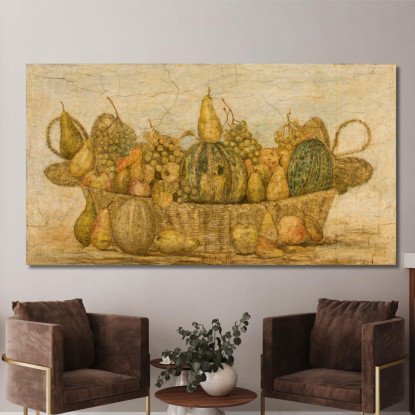 Cesto Con Frutta Tadeusz Makowski tmk11 quadro stampato su tela