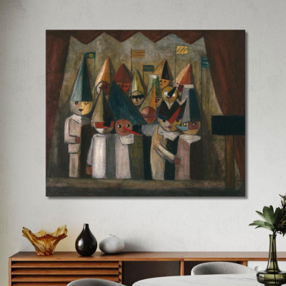 Teatro Dei Bambini Tadeusz Makowski tmk32 quadro stampato su tela