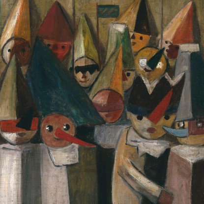 Teatro Dei Bambini Tadeusz Makowski tmk32 quadro stampato su tela