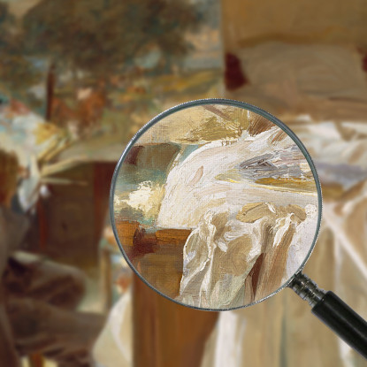 Un Artista Nel Suo Studio John Singer Sargent jss14 quadro stampato su tela