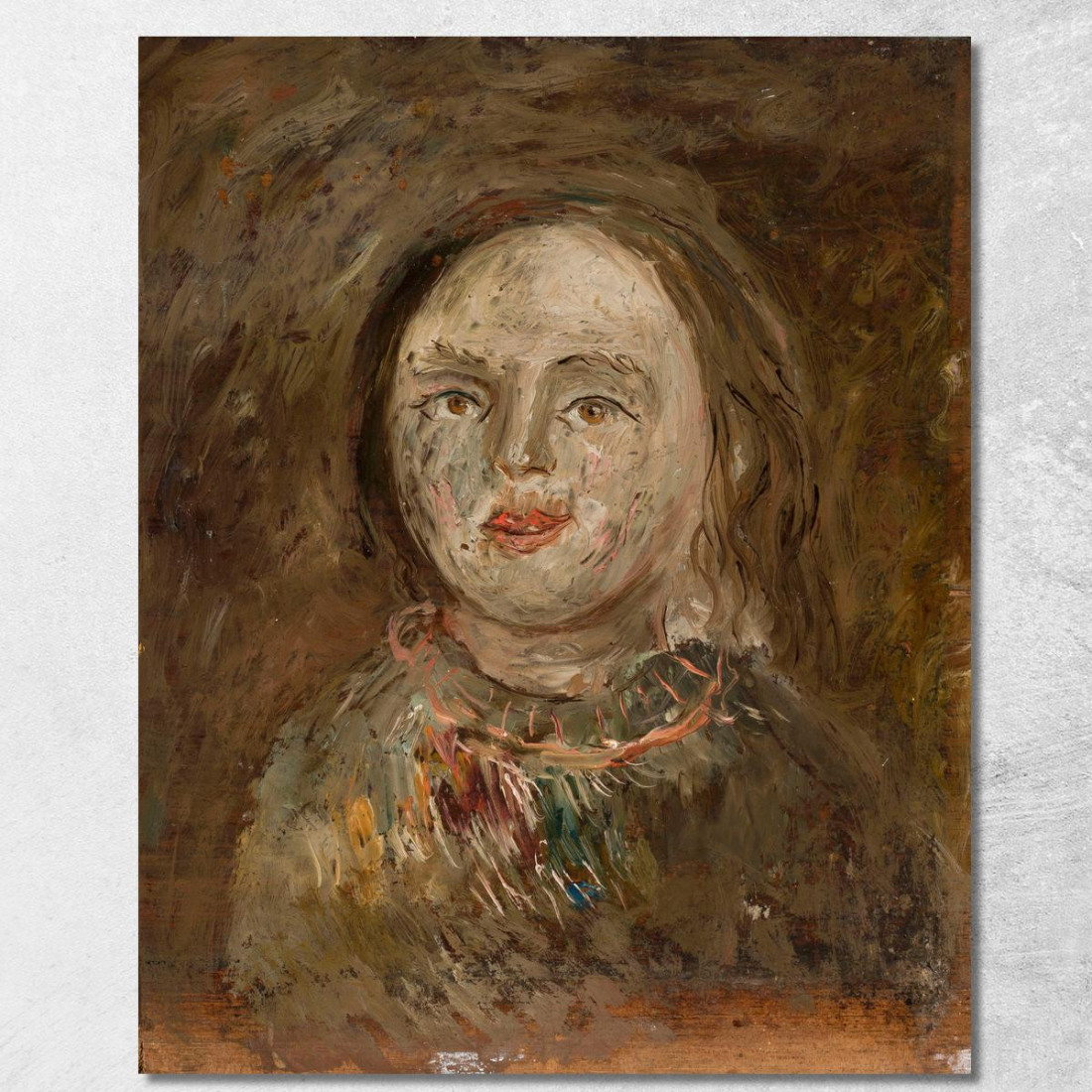 Testa Di Ragazza Tadeusz Makowski tmk69 quadro stampato su tela Testa Di Ragazza Tadeusz Makowski tmk69 quadro stampato su tela