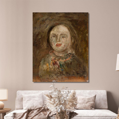 Testa Di Ragazza Tadeusz Makowski tmk69 quadro stampato su tela