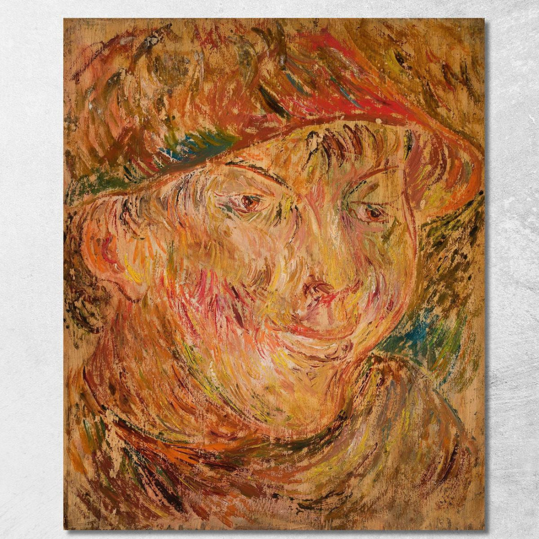 Testa Di Un Ragazzo Con Cappello Tadeusz Makowski tmk71 quadro stampato su tela Testa Di Un Ragazzo Con Cappello Tadeusz Makowski tmk71 quadro stampato su tela