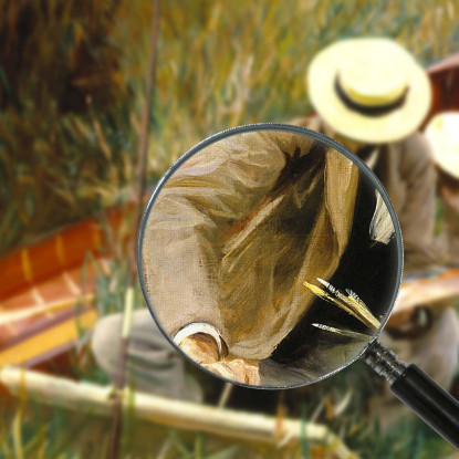 Uno Studio All'Aperto John Singer Sargent jss15 quadro stampato su tela