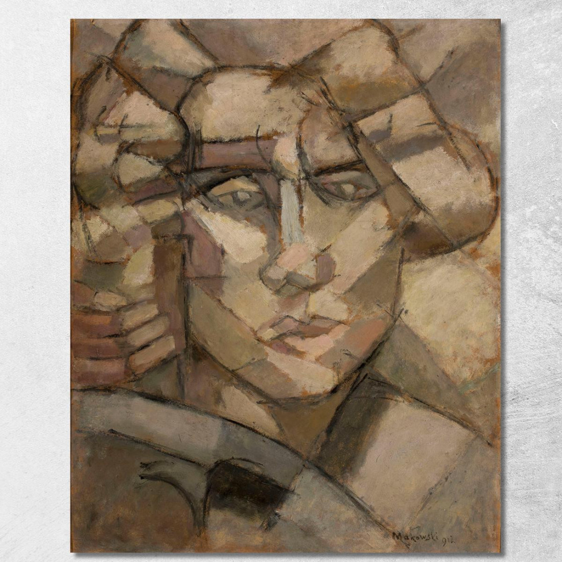 Testa Tadeusz Makowski tmk79 quadro stampato su tela Testa Tadeusz Makowski tmk79 quadro stampato su tela