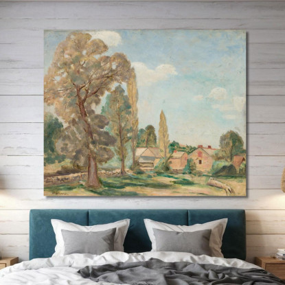 Paesaggio Rurale Con Alberi Tadeusz Makowski tmk89 quadro stampato su tela
