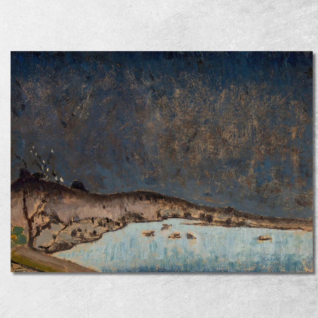 Paesaggio Con Nuvole Tadeusz Makowski tmk99 quadro stampato su tela Paesaggio Con Nuvole Tadeusz Makowski tmk99 quadro stampato su tela